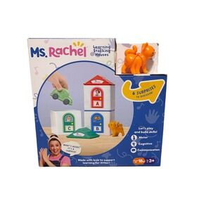 Ms. Rachel Official Learning Stacking House with 6 Surprises to Discover Toddler